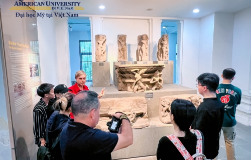 AUV STUDENTS EXPLORE DANANG'S CHAM SCULPTURE MUSEUM