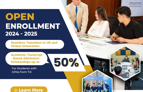 THE AMERICAN UNIVERSITY IN VIETNAM AUV - ADMISSION OPEN 2024 - 2028